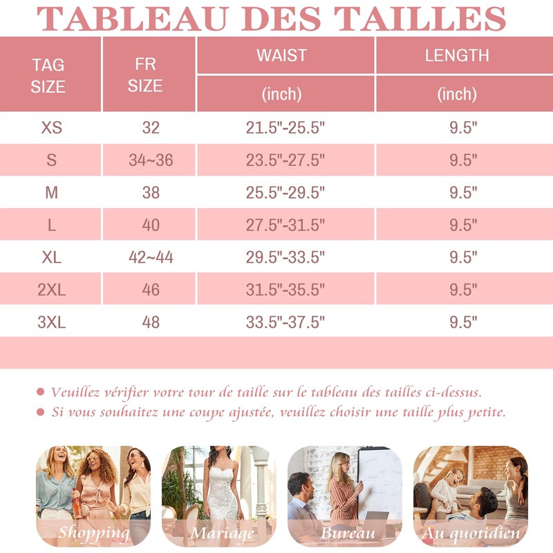 Women Slimming Belt Flat Belly Invisible Slimming Belt, White, 32