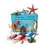 Lello and Monkey Sea Creature Toy Animal Figures - set