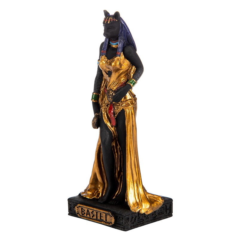 BEAUTIFUL GREEK STATUES Bastet Egyptian Goddess Resin Figurines Hand Painted