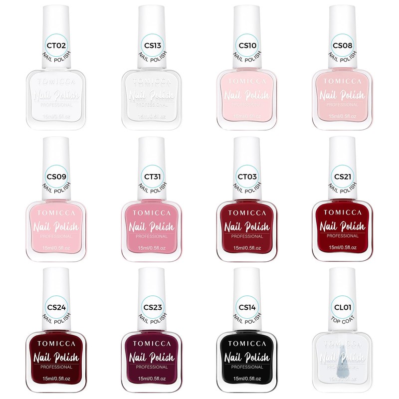 TOMICCA Nail Polish, Quick Drying Nail Polish, Peel-Off Nail, Glaze