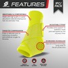 Sleeve Stars Ankle Brace for Sprained Ankle, Plantar Fasciitis Relief
