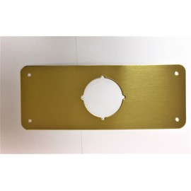 Don-Jo RP-13509-605 Remodeler Plate 3-1/2" X 9" Polished Brass