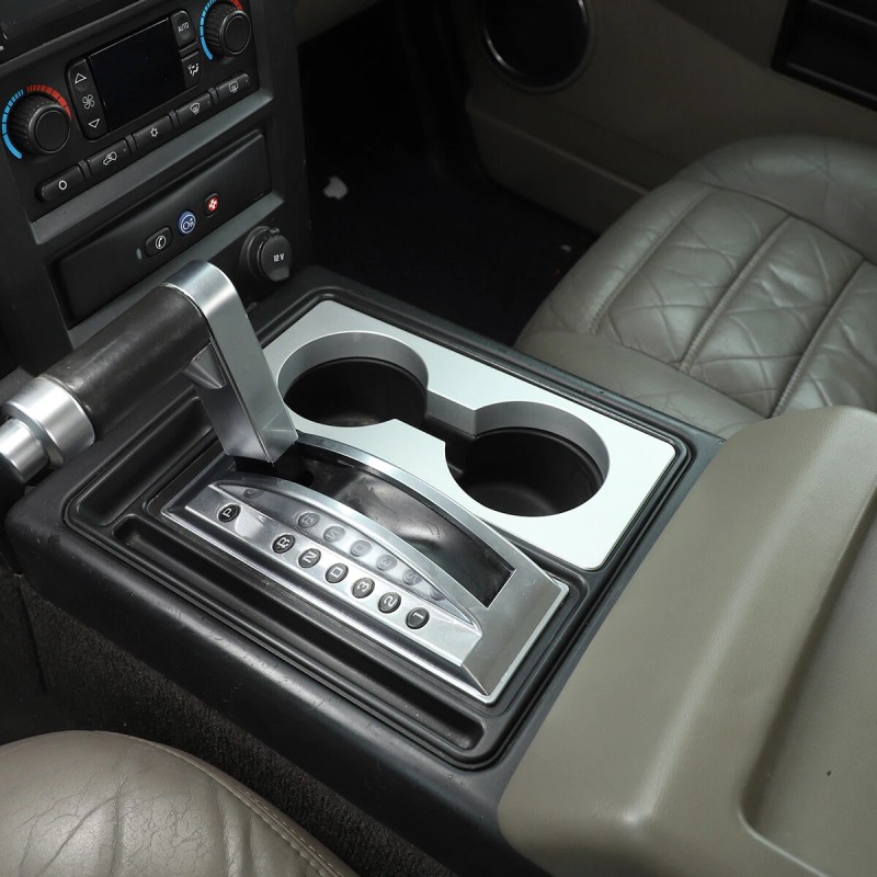 auguisy-motortrim For Hummer H2 2003-07 Aluminum Interior Shifter Console Cup