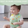 HOTUT Sleeveless Baby Weaning Bib,2pcs Soft Waterproof Baby Feeding Bib
