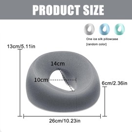 Massage-Gesichtswiegenkissen, Massage Kopfstütze für Das Bett, U-förmiges Massage Gesichtskissen Massagekissen Mit Der Vorderseite Nach Unten aus Memorys Schaum für Massagebett Spa Salon