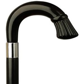Crown Nose Crook Cane Black Maple Shaft, Shell Handle  -Affordable Gift! Item #DHAR-9120839