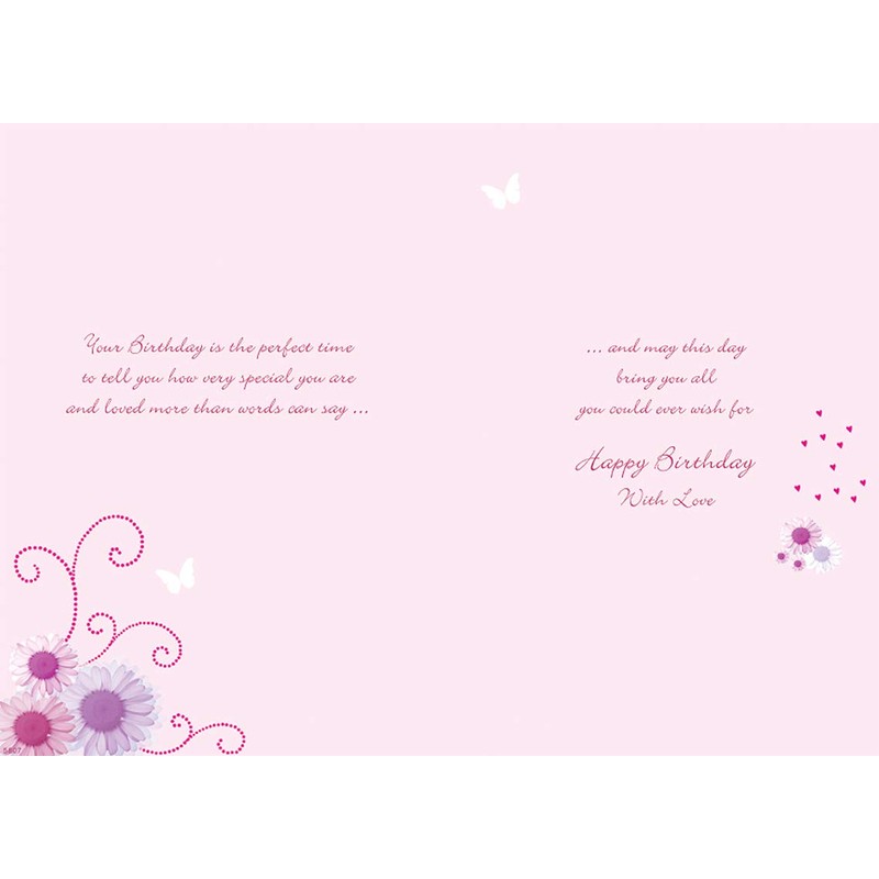 Birthday Card Granddaughter - 9 x 6 inches - Piccadilly