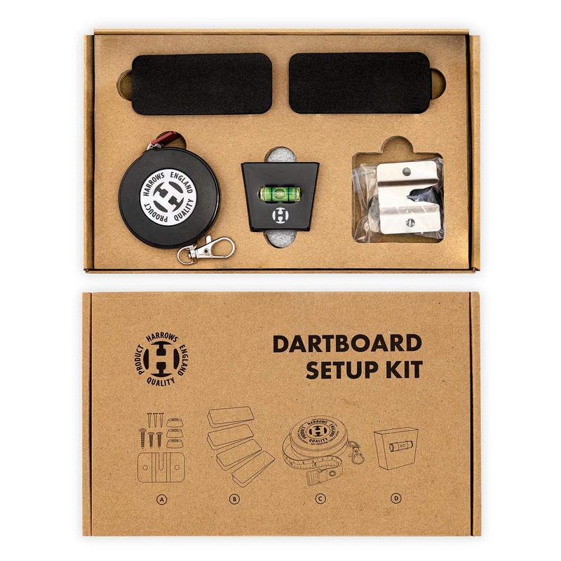 Harrows Dart Board Setup Kit: Complete Set with Dart Board