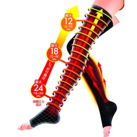 Slimwalk Medical Lymphatic Night Socks Long Black S-M