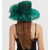 ORIDOOR Women’s Organza Tea Party Wedding Fascinator Hat Anti Wide