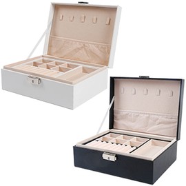 Yotsuba Jewellery Box - Elegant Jewelry Organiser for Women and Girls, Perfect Christmas and Valentine's Day Gift Idea (White)