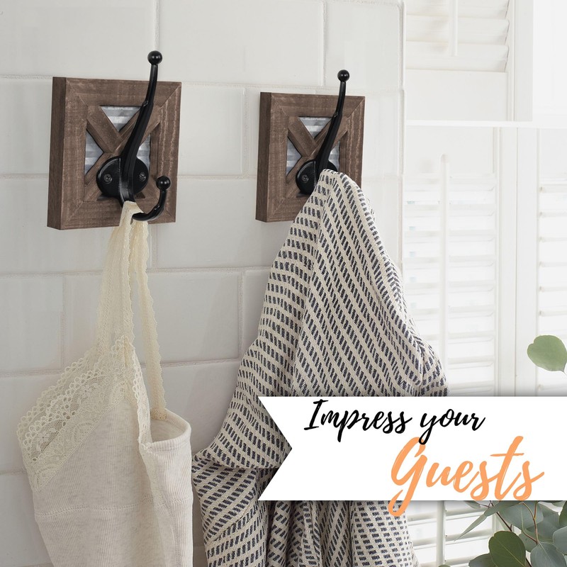 Autumn Alley Farmhouse Bathroom Hooks for Towels, Coat, and Robes