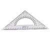 Pack of 2 Transparent Triangle Ruler Set Square:30/60 Degree &