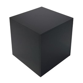 T'z Tagz New 6x6x6 Solid Black Acrylic Display Box Decorative Cube Stands Bins