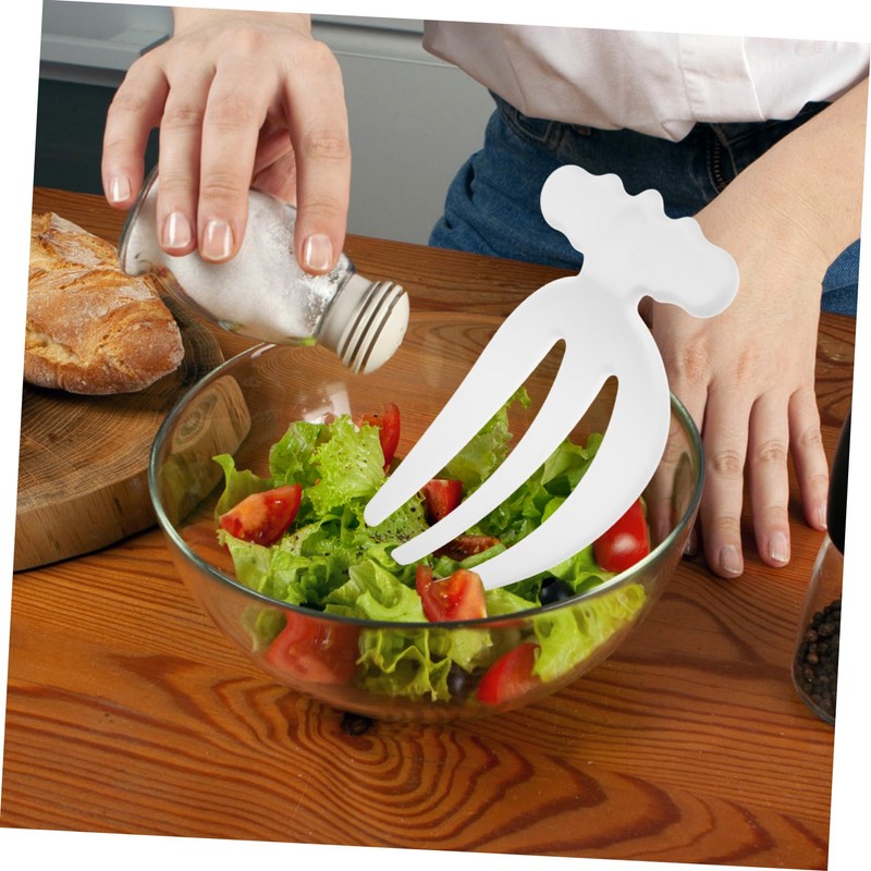AUTSUPPL Salad Hands: Plastic Salad Serving Tongs Picker Pasta Mixing