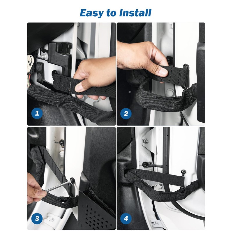 JoyTutus Door Limiting Straps Compatible with Wrangler, 2 Pack Updated