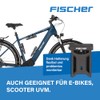 FISCHER 50385 Faltschloss inkl Halterung und 2 Sicherheitsschl√ºssel | schwarz