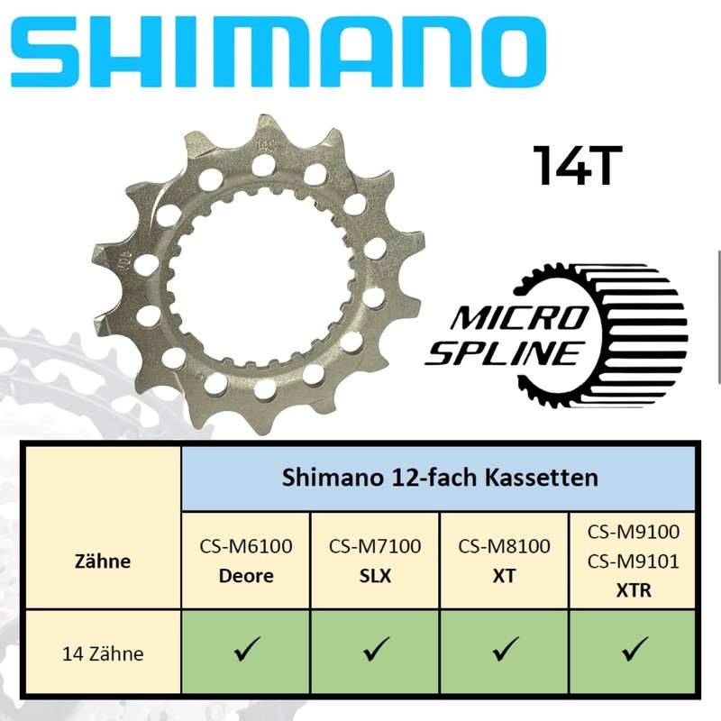 Wear Replacement Sprocket Shimano Deore SLX XT XTR MTB Ebike