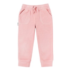 JAN & JUL Girls' Winter Fleece Joggers, Active Pants for Kids (Dusty Pink, Size 5T)