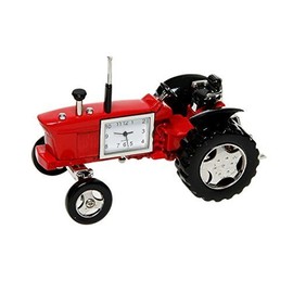 Red Old Tractor Clock