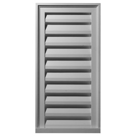 Ekena Millwork 18"W x 36"H x 1 1/8"P, Vertical Gable Vent Louver, Non-Functional
