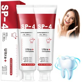 Pack of 2 Sp-4 Toothpaste, Sp-4 Probiotic Toothpaste, Whitening Toothpaste, 120 g, Toothpaste White Teeth, Fresh Breath Toothpaste, Whitening Removes Stains, Complete Dental Care