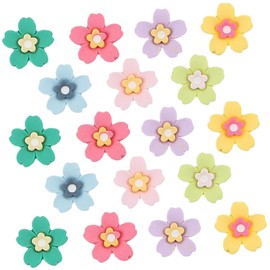FOMIYES 30pcs Mini Flowers for Craft Projects Tiny Flower Charms for Hair Clips Accessories and Decorations Creative Floral Embellishments for Women Hair Fashion