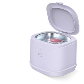 BCOM Retainer Cleaner Machine, 46kHz Professional Portable Ultrasound Retainer Jewelry Clean for Dental Retainer, Mouth Guard, Watch, Ring, Jewelry Cleaner Machine - Household Use