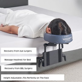 Master Massage Home Use Sleeping Mattress Top Massage Kit-Adjustable Headrest Face Pillow Cradle & Face Cushion Support Bracket,Recovery from Eye Surgery