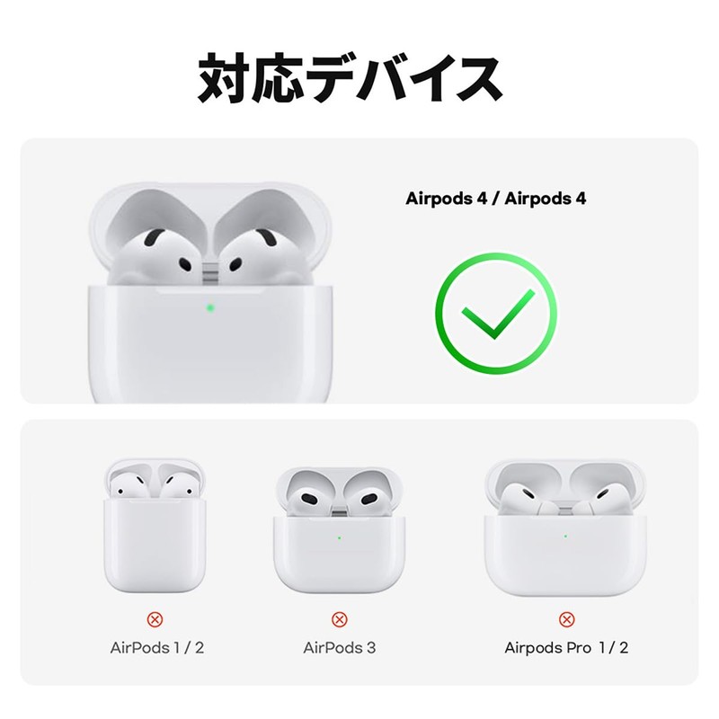 miak AirPods 4 Case, AirPods 4th Generation Case, Carrying Case,