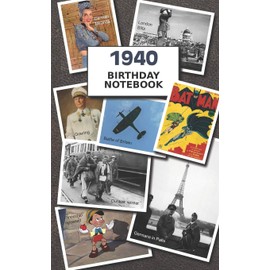 1940 Birthday Notebook: a great alternative to a card
