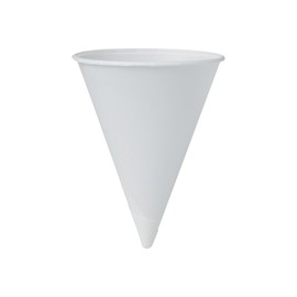 Solo Bare Eco-Forward Cone Cold Cups, 4 Oz., White, 5000/Carton (4BR-2050)