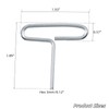LC LICTOP 3mm Hex Dogging Key with Oval Loop, Solid
