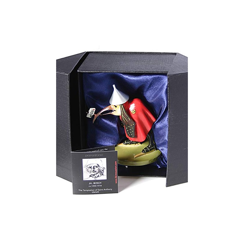 Pocket Art Museum Miniature Sculpture - Bird with letter -