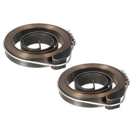 uxcell Drill Press Spring Drill Press Quill Feed Return Coil Spring Assembly Spring Steel Chemical Blackening Finish 680mm Expand Long 34 x 6 x 0.65mm 2 Pcs