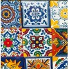 Escanver Azulejo De Talavera 10x10 Cm Diferentes Colores 20 Piezas