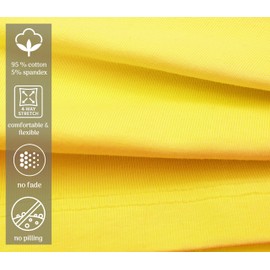 Lilax Girls' Basic Solid Soft Dance Short for Gymnastics or Under Skirts (7 Years, Yellow)