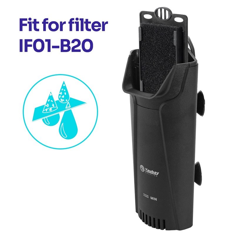 Yaubay 3PCS Aquarium Internal Filter Replacement Cartridge for IF01-B20, Fish
