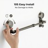 Telescopic Suction Towel Rack No Drill Space Aluminum 15.7-30.7IN