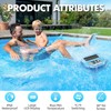 Pircaath 2025 Upgrade Digital Pool Thermometer Floating Easy Read, Solar