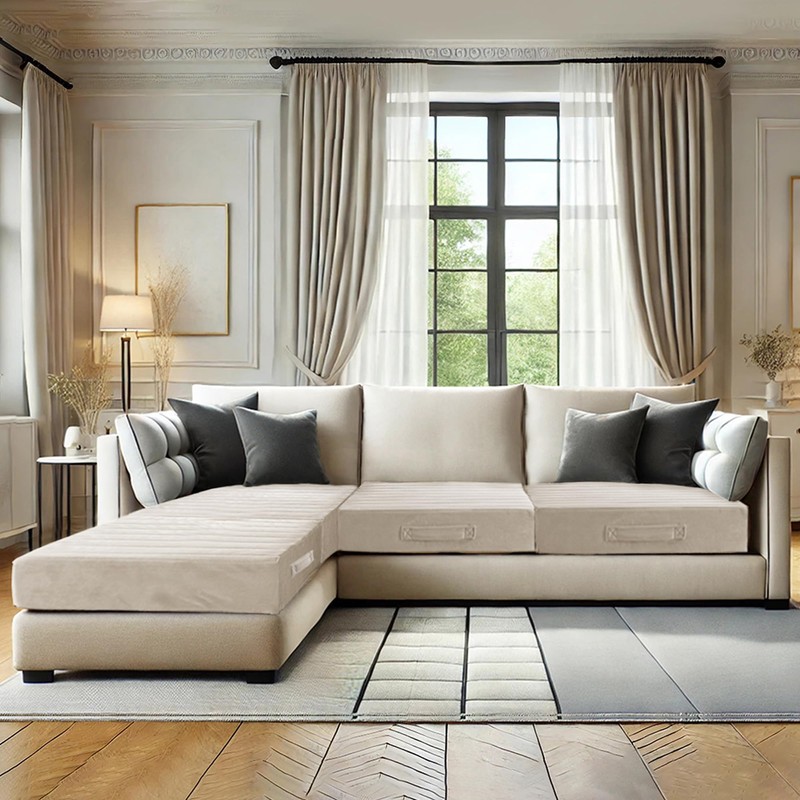 Codi Thick Replacement Couch Cushions 2 Sets, Upholstery Foam with