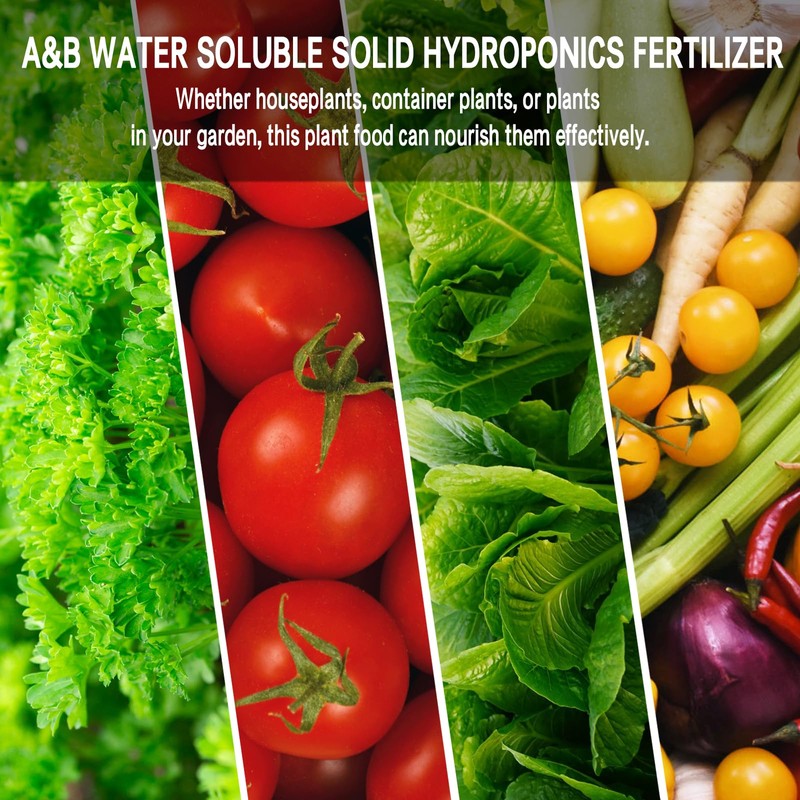 Hydroponic Nutrients, 800ML Hydroponic Plant Nutrients A and B, Universal