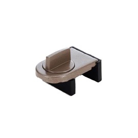 Aluminum Childproof Sliding Safety Lock, Adjustable Sliding Window Locks Window Wedge Window Stop for patio doors, sliding glass doors, sliding windows, etc Sliding Window Lock by (brown)