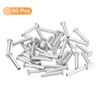 QUARKZMAN 50pcs Half Hollow Rivets 2.5mm x 16mm Aluminum Flat