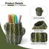 Zaposcca Ceramic Cactus Pen Holder, Cactus Decor Cute Pencil Holder,