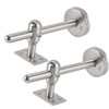 Nicear 2-Pack Adjustable Stainless Steel Handrail Brackets 304 SS Wall