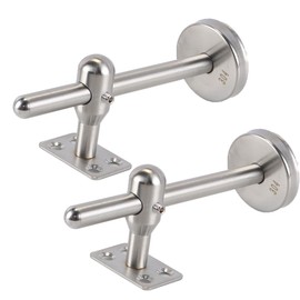 Nicear 2-Pack Adjustable Stainless Steel Handrail Brackets 304 SS Wall Mount Handrail Brackets for Balconies Indoor/Outdoor Use with Screws