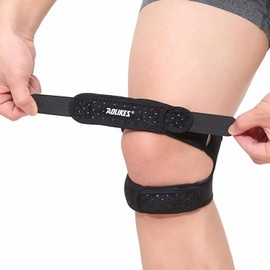 Rodillera con Soporte Doble para Rótula, Ajustable estabilizador de rodilla para tendinitis, artritis, menisco desgarro,correr, voleibol,alivio del...