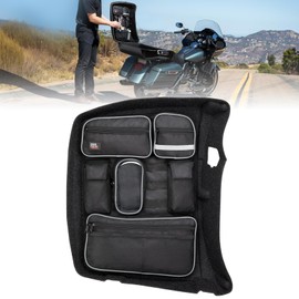 KEMIMOTO for Tour Pack Lid Organizer with Shell Motorcycle Storage Bag Compatible with Touring Road King Electra Street Road Tri Glide Limited 2014-2025