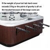 UCEDER Hot Tub Cover Lift and Caddy Removal System Bracket